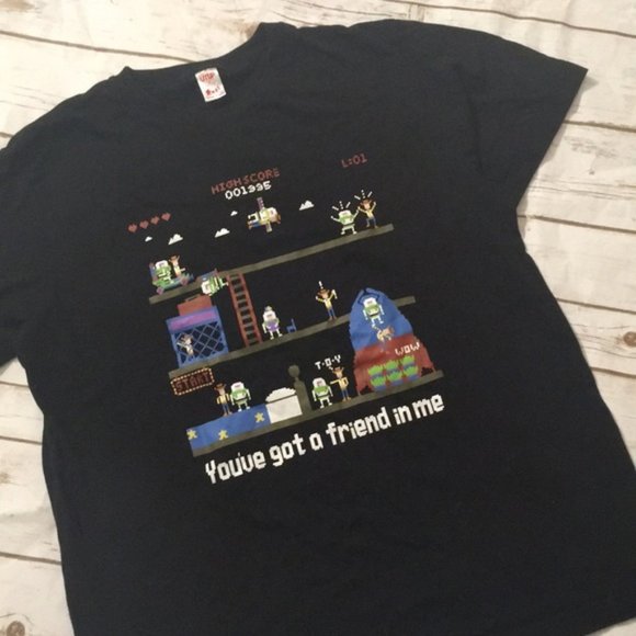Limited Edition Uniqlo Pixel Disney Toy Story Shirt - Picture 1 of 3